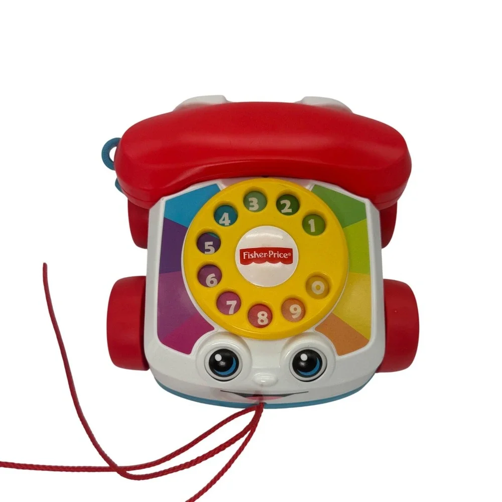 Fisher Price Chatter Telephone Pull Toy Rotary Dial 2015 Mattel Preschool